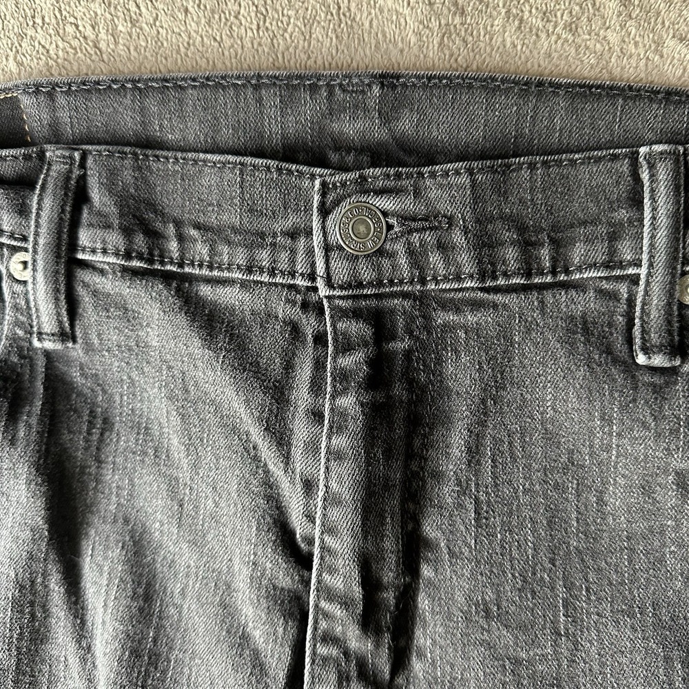 Levis 569 Loose Straight Jeans W36 L34 Faded Black Charcoal Skater 00569-0125 - Picture 3 of 11